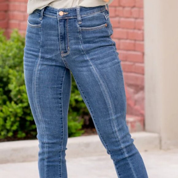 NWT Judy Blue Plus Size Road Tripping High Rise Front Seam Skinny size 18W - Picture 1 of 7